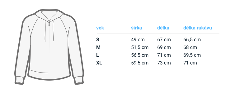 mikina unisex snurka